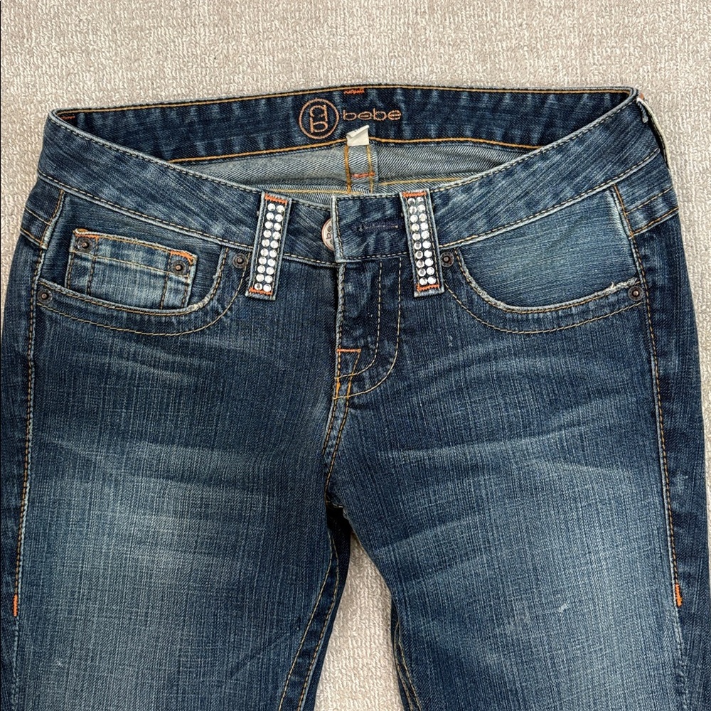 BEBE RHINESTONE JEANS - Picture 3 of 8